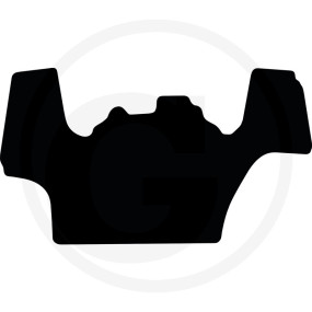 Fużmatte Velours Schwarz Granit 654950116