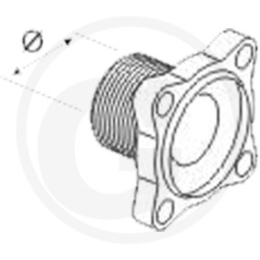 Adapter mit Aussengewinde Granit 670463000H030