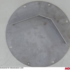 Wendedeckel für Halbseitenabsch. Ø240 Horsch 01554900