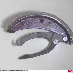 Bremsbacke2 Kompl. rechts 315X80 Jurid Horsch 23288104
