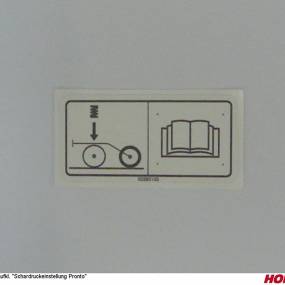 Aufkl. "Schardruckeinstellung Pronto Horsch 00380100
