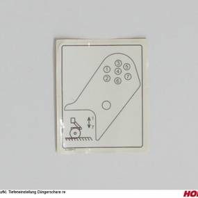 Aufkl. Tiefeneinstellung Düngerschare Re Horsch 00380942