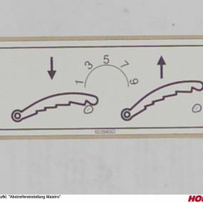 Aufkl. "Abstreifereinstellung Maestro Horsch 00384062