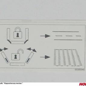 Aufkl. "Klappsicherung Mechan. Horsch 00385940