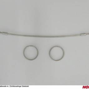 Halteseil L= 200 mit Schlüsselringe D=30 Horsch 04004456
