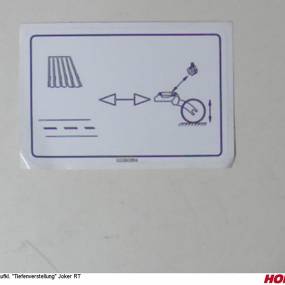 Aufkl. "Tiefenverstellung" Joker Rt Horsch 00380964