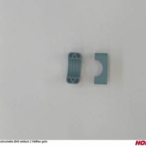 Rohrschellenpaar 1Loch Gerippt Ø40 Horsch 04000932