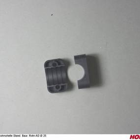 Rohrschellenpaar 1Loch Gerippt Ø25 (04002462) Horsch