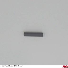 Gerader Doppel-Stecker Ø10 Schwarz Horsch 04004755