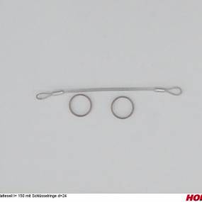 Halteseil L= 150 mit Schlüsselringe D=24 Horsch 00170220