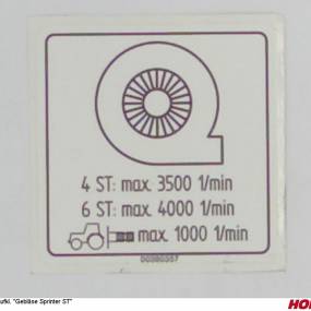 Aufkl. "Gebläse Sprinter St Horsch 00380357