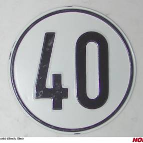 Schild 40Km/H (Aluminium) Horsch 00380961