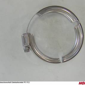 Edelstahlschelle Flanschanschluss 2