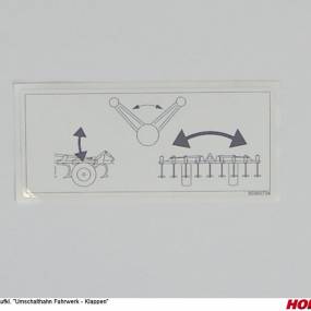 Aufkl. "Umschalthahn Fahrwerk - Klappen Horsch 00385734