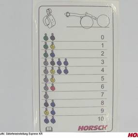 Aufkl. Sätiefeneinstellung Express Kr Horsch 00385779