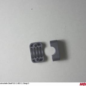 Rohrschellenpaar 1Loch Gerippt Ø21,3 Horsch 04002475