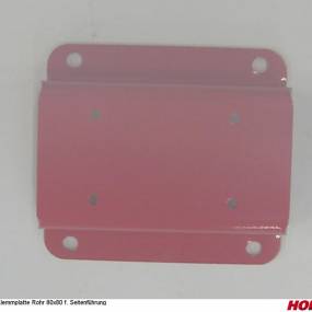 Klemmplatte Rohr 80X80 F. Seitenführung Horsch 23224009