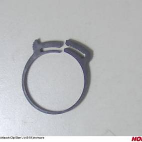 Schlauch-Clip/Size U/Schwarz Horsch 00210241