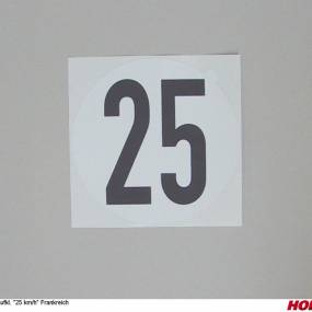 Geschwindigkeitsschild 25Km/H Aufkl. Fr Horsch 00380658