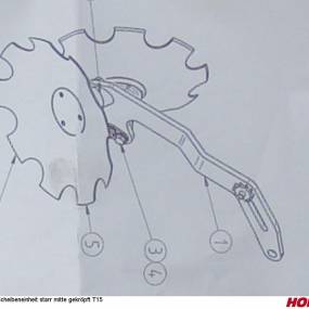 Scheibeneinheit Starr mitte Gekröpft T15 Horsch 34356500