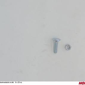 Flachrundschr.m.4Kt. 6 X 25 8.8 Vz. Horsch 00370051