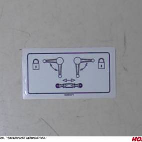 Aufkl. "Hydraulikhähne Oberlenker 6As Horsch 00380371