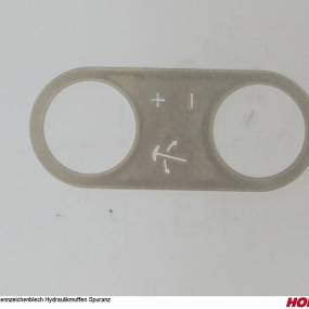 Kennzeichenblech Hydraulikmuffen Spuranz Horsch 01181807