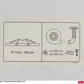 Aufkl. "Druckmanometer Maistro Cc Horsch 00385216