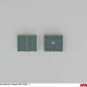 Rohrschellenpaar 2Loch Gerippt Ø12 Horsch 04000974