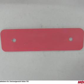 Halteblech für Deichselgewicht Hinten Fm Horsch 34436902