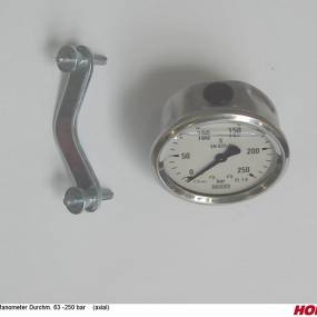 Manometer Ø63 Axial 250Bar Horsch 00110144