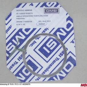 Distanzring Ø 79.8 X 70.2 X 0.1-40260070 Horsch 00300771