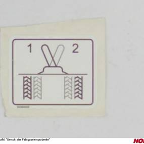 Aufkl. "Umsch. Der Fahrgassenspurbreite Horsch 00384005