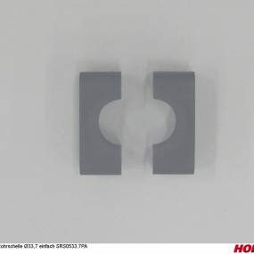 Rohrschellenpaar 1Loch Gerippt Ø33,7 Horsch 04003386