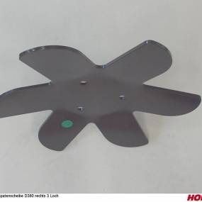 Spatenscheibe D380 rechts 3 Loch Horsch 34521707