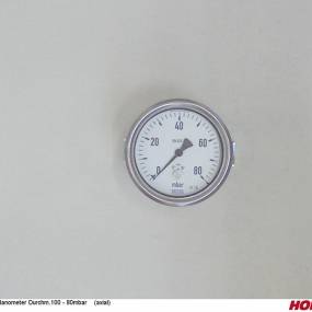 Manometer Ø100 Axial 80Mbar Horsch 00111025