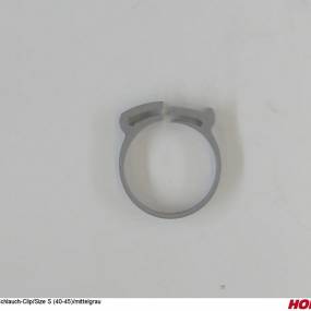 Schlauch-Clip/Size S/mittelgrau Horsch 00210238