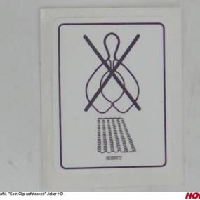 Aufkl. "Kein Clip Aufstecken" Joker Hd Horsch 00380972