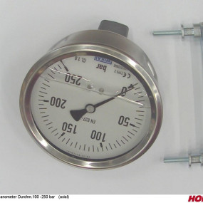 Manometer Ø100 Axial 250Bar Horsch 00111111