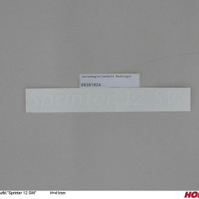 Aufkl."Sprinter 12 Sw" H=41Mm Horsch 00381024