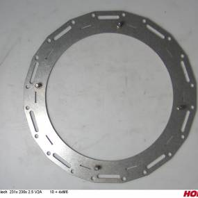 Blech 231X 230X 2.5 V2A 10 + 4Xm6 Horsch 01555601