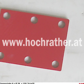 Klemmplatte 6 X Ø 27 X 119/ 73 T=25 Horsch 34997507
