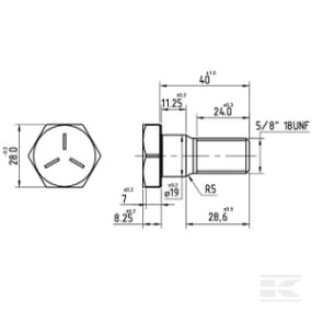 Radschraube Kramp 3047576R2N