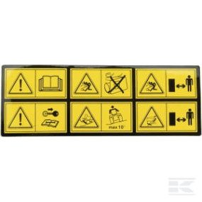 Aufkleber "Warnung Kramp 1143615531