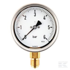 Manometer Ø100 0-6Bar ½" Unten Kramp MA1006L08SSGF