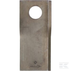 Mähmesser links 108X47X4 Mm, Bohrung Ø 19 Mm, Geeignet für Pöttinger, 25Er-Packung Kramp