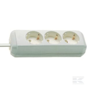 Steckdose 3-Fach Weiß Kramp EM3109