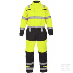 Overalls Wasserdicht, Erwachsener, Gr. Xl Uk:42 , Gelb Schwarz , By Hydrowear Kramp 072397YBXL