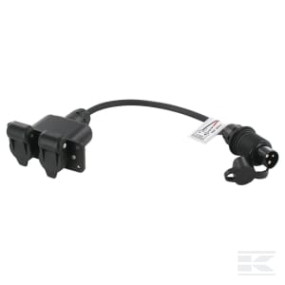 Steckdose 3-Pol Doppelt+Stecker Kramp 25036100PD