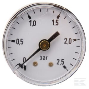 Manometer Ø40 0-2,5Bar ⅛" Hinten Kramp MA40025B02ST